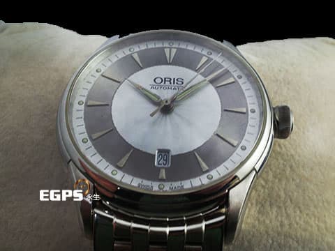 ORIS 豪利時 Artelier Date 不鏽鋼材質 0173375914051-0782173 多片式不鏽鋼錶帶 自動上鍊 40mm