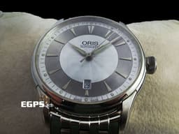 ORIS 豪利時 Artelier Date 不鏽鋼材質 0173375914051-0782173 多片式不鏽鋼錶帶 自動上鍊 40mm