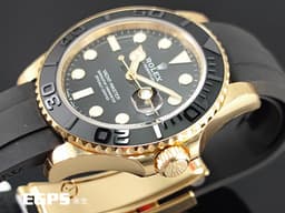 ROLEX 勞力士 Yacht-Master 226658 遊艇名仕 <font color="#ffd700">橡膠錶帶黃K金款遊艇，閃耀華貴 Oysterflex橡膠錶帶搭配快調延展錶扣</font> 黑色陶瓷錶圈 <font color="#FF0000">2026年新式保卡 保有原廠膠膜</font>&nbsp;自動上鍊 42mm