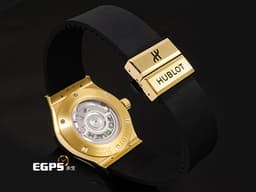 HUBLOT 宇舶 Classic Fusion 經典融合 542.VX.1230.RX.MDM <font color="#f9ec9a">18K黃金材質 簡約黑色面盤</font> 大三針 <font color="#ff0000">2026年電子保單</font> 自動上鍊 42mm