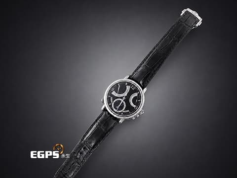 MAURICE LACROIX 艾美 Masterpiece 匠心系列 MP7078-SS001-320 星期顯示 逆跳日期 動力儲存顯示 月相盈虧&nbsp;手工大塊日內瓦波紋 不鏽鋼材質 手上鏈 43.5mm