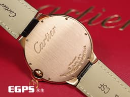 CARTIER 卡地亞 Ballon Bleu Extra-Flat 經典 藍氣球 W6920083 超薄&nbsp;<font color="#4169e1">藍色尖晶石錶冠 藍鋼指針</font><font color="#4169e1">&nbsp;</font>銀白色雕紋面盤&nbsp;大型款 <font color="#ffb380">玫瑰金材質</font> 手上鍊&nbsp;40mm