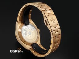 Vacheron Constantin 江詩丹頓 VC錶 Oversea 縱橫四海 4520V/210R-B967 18K玫瑰金材質 <font color="#99ec89">綠色放射紋漆面錶盤 日內瓦印記</font> 大三針 <font color="#ff0000"> 2025年保卡 易拆卸替換錶帶裝置 另附皮革錶帶和橡膠錶帶</font> 自動上鍊 41mm