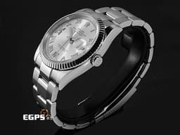 ROLEX 勞力士 Datejust 36 蠔式日誌型 126234 不鏽鋼材質 <font color="#05f0f0">原廠鑲嵌鑽石VI IX時標 銀灰色太陽紋放射面盤</font>&nbsp;<font color="#FF0000">2024年保單 蠔式（Oyster）三節板帶</font> 自動上鍊 36mm