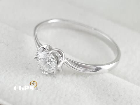 天然鑽石 GIA鑽石 0.30CT D/VS2 K金鑽戒 白K金 天然真鑽 女戒&nbsp; 造型鑽戒 鑽石戒指
