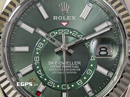 ROLEX 勞力士 Sky-Dweller 蠔式 天行者 336934 <font color="#00fa9a">最新9002機芯 薄荷綠色面盤</font> 沙羅系統 年曆錶 兩地時區 經典三角坑紋錶圈 <font color="#FF0000">2025年保單 紀念型（Jubilee）五銖錶帶</font> 自動上鍊 42mm
