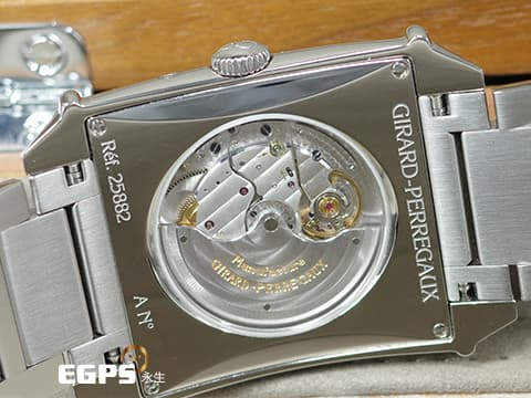 Girard-Perregaux 芝柏 GP錶 Vintage 1945 XXL 系列 Large Date Moon Phases 藍色鏤空面盤 25882 大日期窗 月相盈虧 小秒針 不鏽鋼&nbsp;2019年保單&nbsp;自動上鍊 36x35mm