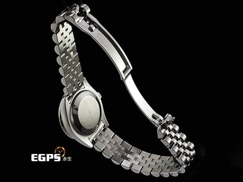 ROLEX 勞力士 Datejust 31 蠔式日誌型 178384&nbsp;不鏽鋼材質 原廠鑲嵌鑽石錶圈、時標 黑色面盤 2016年保卡 紀念型（Jubilee）五銖錶帶 自動上鍊 31mm