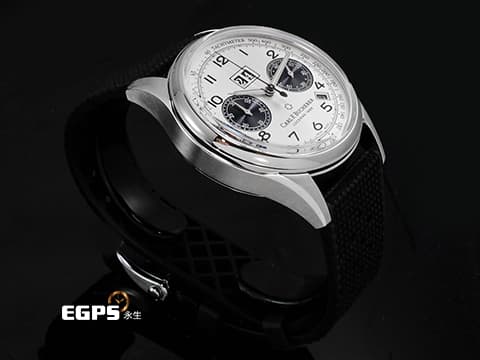 Carl F. Bucherer 寶齊萊 Heritage BiCompax Annual 傳承系列 00.10803.08.12.01 不鏽鋼材質&nbsp;年曆功能 大日期窗 銀白色熊貓面盤 2019年保卡 台灣公司貨 限量888支 自動上鍊 41mm