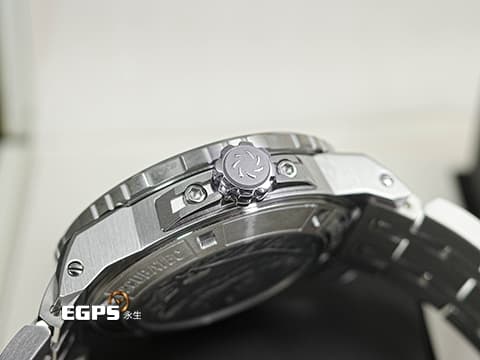 Carl F. Bucherer 寶齊萊 Patravi ScubaTec 柏拉維 深潛 00.10632.23.53.21&nbsp;藍色雕紋面盤&nbsp;不鏽鋼 排氦氣閥&nbsp;2025年保卡 潛水錶 自動上鍊 44.6mm