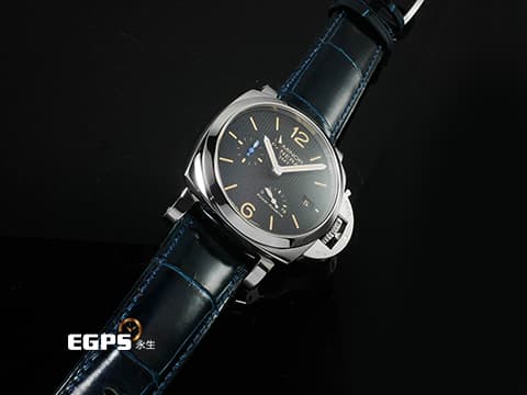 PANERAI 沛納海 Luminor 1950 PAM01537 PAM1537 GMT 三日鍊 經典巴黎釘紋面盤 動力顯示&nbsp;2019年保卡 台灣公司貨 自動上鏈 42mm