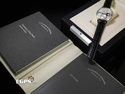 A.LANGE &amp; SÖHNE 朗格 Zeitwerk Platinum 時間橋 142.025 貓頭鷹 <font color="#84C1FF">PT950 鉑金材質</font> <font color="#0582f5">大數字瞬跳時間顯示 3日動能顯示 小秒針 德國銀</font> <font color="#FF0000">2024年保單</font> 手上鍊 41.9mm
