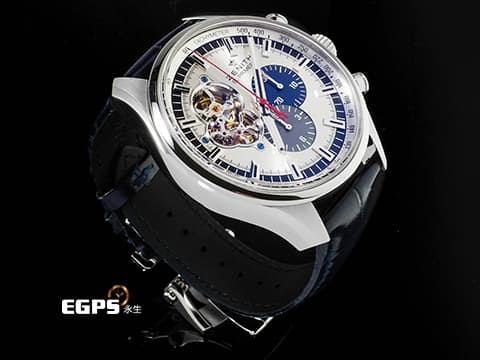 ZENITH 真力時 CHRONOMASTER PRIMERO 03.2520.4061/69.C714&nbsp;不鏽鋼材質 鏤空太陽紋面盤 藍灰色計時錶盤 2016年保卡 台灣公司貨&nbsp;自動上鍊 42mm