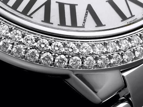 CARTIER 卡地亞 Ballon Bleu de Cartier 藍氣球 大型 精鑲鑽框 鍊帶款 自動上鍊 42mm