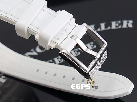 FRANCK MULLER 法蘭穆勒 Vanguard系列 V32 QZ 酒桶型 不鏽鋼材質 大三針 精鑲鑽石、滿天星面盤 自動上鍊 42x32mm