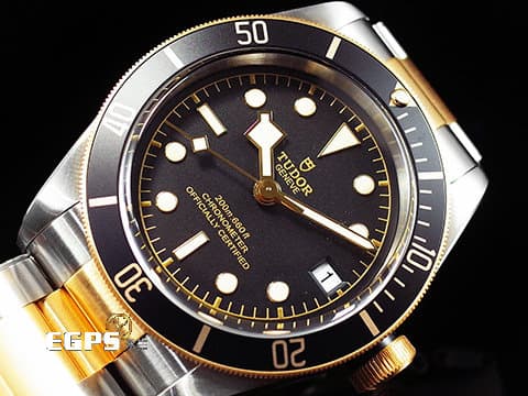 TUDOR 帝舵 Heritage Black Bay S&amp;G 碧灣 79733N 半金款 18K黃金 大衛貝克漢 配帶款 79733 N 雪花針 MT5612自製機芯 2024年保卡 潛水錶 自動上鍊 41mm