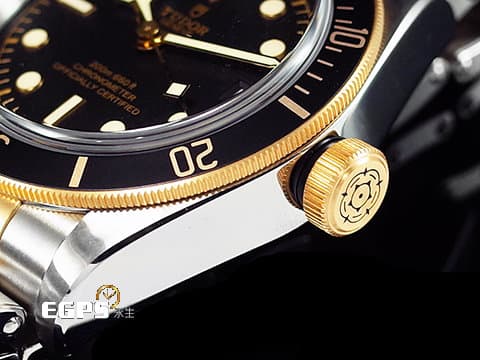 TUDOR 帝舵 Heritage Black Bay S&amp;G 碧灣 79733N 半金款 18K黃金 大衛貝克漢 配帶款 79733 N 雪花針 MT5612自製機芯 2024年保卡 潛水錶 自動上鍊 41mm