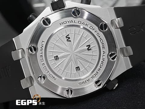 Audemars Piguet 愛彼 AP錶 Royal Oak Offshore 皇家橡樹 離岸型 Alinghi Polaris 阿靈基 帆船隊 北極星 帆船盃 26040ST.OO.D002CA.01 飛返 計時碼表 不鏽鋼 26040 ST 限量1935只 特殊錶盒 自動上鍊&nbsp;42mm