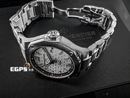 BAUME &amp; MERCIER 名士 Riviera M0A10829 <font color="#05f0f0">Super-LumiNova 夜光塗層</font>&nbsp;<font color="#0582f5">純白色波浪紋錶盤&nbsp;</font>&nbsp;<font color="#FF0000">2025年保卡 快拆功能系統</font>&nbsp;自動上鏈 42mm