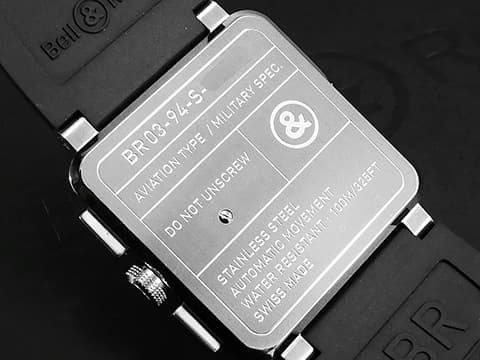 Bell &amp; Ross 柏萊士 BR03-94-S 不鏽鋼材質 飛鷹戰士 黑色面盤 計時碼錶 自動上鍊 42mm