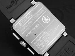 Bell &amp; Ross 柏萊士 BR03-94-S 不鏽鋼材質 <font color="#0582f5">飛鷹戰士 黑色面盤</font> 計時碼錶 自動上鍊 42mm