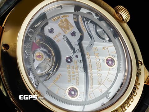 H. Moser &amp; Cie. 亨利慕時 Perpetual Moon 千年月相 348.901-013 18K玫瑰金材質 7日動力儲存 弧形軌道移動式動能儲存顯示 藍色漸層面盤&nbsp;台灣公司貨 訂價約1,245,000元&nbsp;自動上鍊 40.8mm