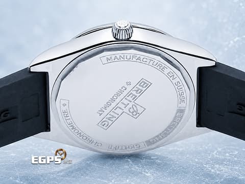 BREITLING 百年靈 CHRONOMAT G10380591C1S1&nbsp;Ice Blue冰藍色太陽放射紋面盤 原廠鑲鑽金錶圈 2023年保卡&nbsp;自動上鏈 36mm