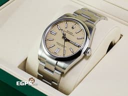 ROLEX 勞力士 Oyster Perpetual 41 蠔式恆動型 134300 <font color="#ffe8b8">2025年最新款最新色 沙米色面盤</font> 經典 OP41 不鏽鋼材質<font color="#FF0000">&nbsp;2025年保卡</font> 自動上鍊 41mm