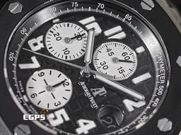 Audemars Piuget 愛彼 AP錶 Royal Oak Offshore Chronograph 皇家橡樹 離岸型 25940SK.OO.D002CA.03&nbsp;<font color="#545454">黑色格紋面盤 經典黑色橡膠外框</font>&nbsp;計時碼表 不鏽鋼 25940 SK&nbsp;<font color="#ff0000">台灣公司貨</font> 自動上鍊 42mm
