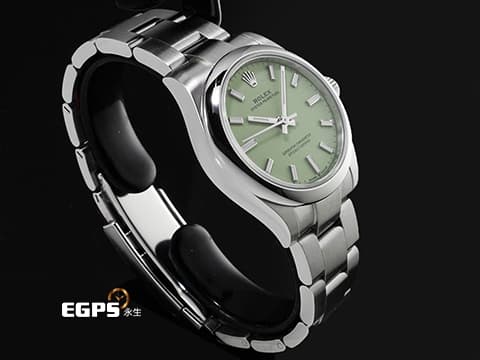 ROLEX 勞力士 Oyster Perpetual 31 經典 蠔式恆動型 277200 2025年最新款 開心果綠色噴漆面盤&nbsp;OP31 不鏽鋼 2025年保卡 保有大部分原廠膠膜&nbsp;自動上鍊 31mm