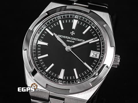 Vacheron Constantin 江詩丹頓 VC錶 Oversea 縱橫四海 4500V/110A-B483 黑色面盤 不鏽鋼&nbsp;易拆卸替換錶帶裝置 另附皮革錶帶和橡膠錶帶 2022年保單 自動上鍊 41mm