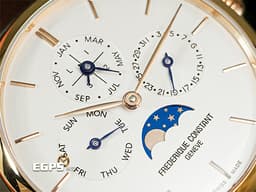 Frederique Constant 康斯登 Manufacture Slimline Perpetual Calendar 萬年曆 月相盈虧&nbsp;<font color="#ffa57d">玫瑰金</font>&nbsp;FC-775V4S9 <font color="#FF0000">自製機芯 2025年保單</font>  自動上鍊 42mm