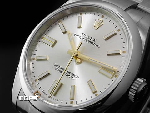 ROLEX 勞力士 Oyster Perpetual 41 蠔式恆動型 134300 銀色太陽紋放射面盤 經典 OP41 不鏽鋼材質 2025年新款 (134300 )2025年保卡&nbsp;自動上鍊 41mm