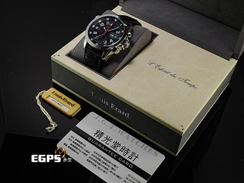 LOUIS ERARD 諾時 WU78410AA02AP 78410 不鏽鋼材質&nbsp;星期、日期顯示 計時腕錶&nbsp;一手錶未整理&nbsp;台灣公司貨&nbsp;自動上鍊 41mm