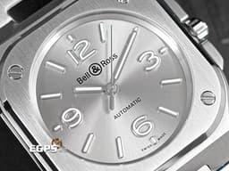 Bell &amp; Ross 柏萊士 Urban系列 BR-05 Grey Steel&nbsp;<font color="#aaaaaa">灰色太陽紋面盤</font>&nbsp;中型 BR05A-S-GR-ST/SST 不鏽鋼 大三針&nbsp;<font color="#FF0000">2025年保單</font>&nbsp;自動上鍊 36mm