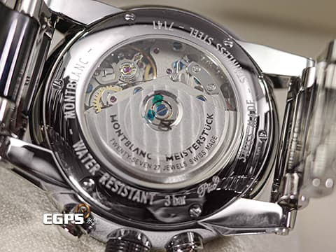 MONTBLANC 萬寶龍 Timewalker Chronograph 時光行者 經典 103094 計時碼表 黑陶瓷+不鏽鋼材質&nbsp;2025年保單 自動上鍊 43mm