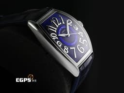 FRANCK MULLER 法蘭穆勒 Curvex CX CX36 酒桶型 不鏽鋼材質 <font color="#0582f5">三維曲線藍色面盤</font> <font color="#ff0000">2025年保單 台灣公司貨 自動上鍊</font>  36.5 x 52.65 mm