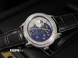 Audemars Piguet 愛彼 AP錶 Millenary Ladies Starlit Sky&nbsp;<font color="#2828ff"><span style="font-size: 13.3333px;">千禧星空「</span></font><span style="color: rgb(40, 40, 255);">黑夜</span><font color="#2828ff"><span style="font-size: 13.3333px;">」特別版 藍色砂金石搭配珍珠貝母面盤</span></font>&nbsp;77316BC.ZZ.D007SU.01&nbsp;<span style="color: rgb(202, 223, 240);">原廠鑲嵌頂級天然鑽石面盤、錶圈、錶耳、錶背、錶扣&nbsp;</span>77316 BC 月相盈虧 動能顯示&nbsp;<font color="#ff0000">新錶參考訂價：2,711,000元</font>&nbsp;自動上鏈 35.4 x 39.5mm