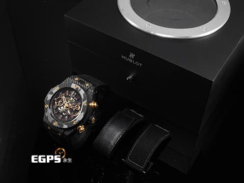 Hublot 宇舶 Big Bang Italia Independent Black Camo大爆炸 411.YL.1198.NR.ITI16 碳纖維&amp;18K玫瑰金材質&nbsp;飛返 計時碼表&nbsp;限量250支&nbsp;自動上鏈 45mm