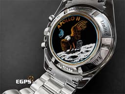 OMEGA 歐米茄 Speedmaster Professional Moonwatch 超霸系列 3569.31.00 登月錶 不鏽鋼材質<font color="#ff0000">【Apollo11阿波羅11號登月35週年紀念版】全球限量3500只 </font><font color="#0582f5">彩色阿波羅11號任務徽章紀念藍水晶錶背</font>&nbsp;計時碼表<font color="#ff0000">&nbsp;</font>手動上鍊 42mm