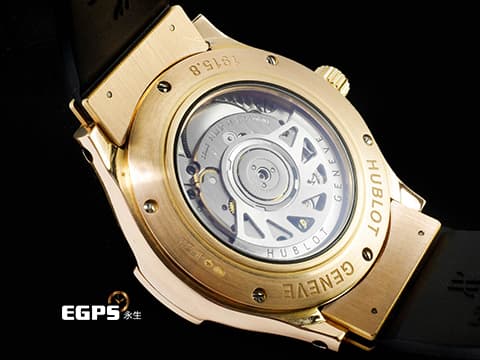 HUBLOT 宇舶 Classic Fusion 經典融合 1915.NE10.8 18K玫瑰金材質 簡約黑色面盤 大三針 整支重約3.4兩 自動上鍊 42mm
