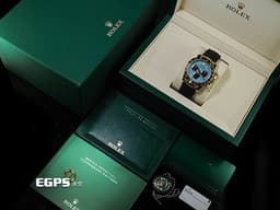 ROLEX 勞力士 Daytona 迪通拿 126518LN 計時碼表 18K黃金材質 陶瓷錶圈<font color="#05f0f0">&nbsp;Tiffany 蒂芬妮 綠松石色面盤</font><font color="#FF0000">&nbsp;</font><font color="#fafa01">2026年保卡</font><font color="#FF0000"> </font> 賽車錶 自動上鍊 40mm