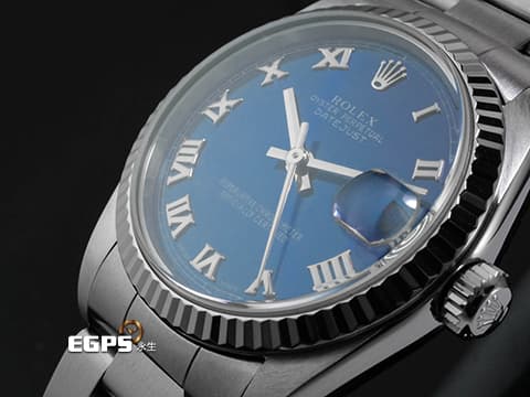 ROLEX 勞力士 Oyster Perpetual Datejust 31 78274 不鏽鋼材質 藍色面盤 羅馬數字時標&nbsp;自動上鍊 31mm