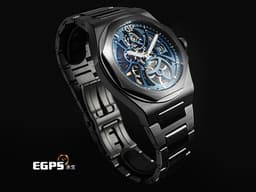 Girard-Perregaux 芝柏 GP錶 Laureato Skeleton 桂冠系列 81015-32-432-32A<font color="#fa00fa">&nbsp;</font><font color="#0582f5">黑色陶瓷材質 藍色鏤空面盤</font>&nbsp;<font color="#FF0000">2021年保卡&nbsp;</font>自動上鍊 42mm