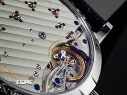 A. LANGE &amp; SÖHNE 朗格 Little Lange 1 Moon Phase 182.086 18K白金材質 <font color="#05f0f0">深藍色砂金石面盤</font>&nbsp;<font color="#ff0000">2024年保單</font>&nbsp;手動上鏈 36.8mm