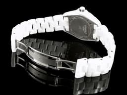 CHANEL 香奈兒 J12 系列 H2423 白色陶瓷 <font color="#a7e4ec">珍珠貝母面盤&nbsp; 原廠鑽石時標</font> 大三針 專利不鏽鋼蝴蝶扣<font color="#ff0000"> </font>自動上鍊 38mmm