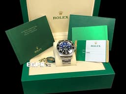 ROLEX 勞力士 Deepsea D-Blue 海使者 126660 DB 深海 水鬼王 <font color="#66B3FF">漸<font color="#0080FF">層<font color="#005AB5">藍</font></font></font>面盤 126660DB 陶瓷錶圈 <font color="#FF0000">2018年保單</font> 排氦氣閥 潛水錶 自動上鍊 44mm