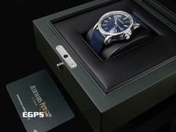 Audemars Piguet 愛彼 AP錶 CODE 11.59系列 15210ST.OO.A348KB.01 <font color="#0582f5">藍色同心圓漣漪紋飾面盤</font>&nbsp;大三針 不鏽鋼材質 <font color="#ff0000">2025年保卡</font>&nbsp;自動上鍊 41mm