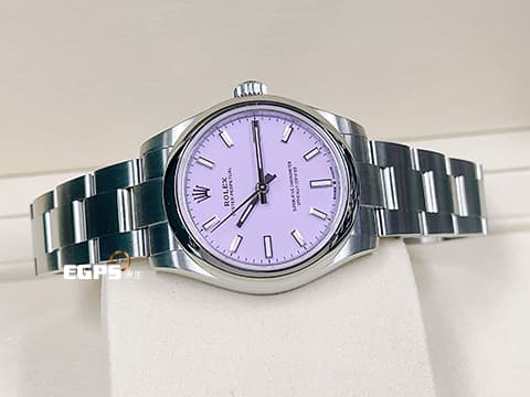 ROLEX 勞力士 Oyster Perpetual 31 經典 蠔式恆動型 277200 2025年最新款 薰衣草紫色噴漆面盤&nbsp;OP31 不鏽鋼 2025年保卡 保有大部分原廠膠膜&nbsp;自動上鍊 31mm