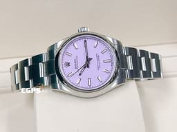 ROLEX 勞力士 Oyster Perpetual 31 經典 蠔式恆動型 277200 <font color="#f7d1ff">2025年最新款 薰衣草紫色噴漆面盤</font>&nbsp;OP31 不鏽鋼 <font color="#FF0000">2025年保卡 保有大部分原廠膠膜</font>&nbsp;自動上鍊 31mm